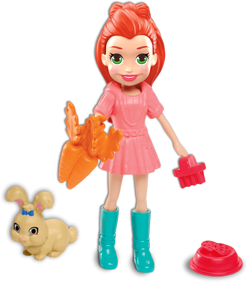 Conjunto Polly Pocket Mattel Lila Coelhinho Conjunto Polly Pocket Mattel Lila Coelhinho