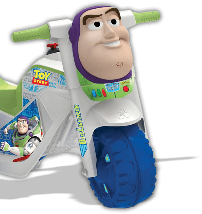 Acompanha máscara personalizável removível Moto Elétrica Bandeirante Buzz Lightyear