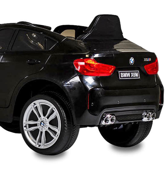 Painel com luzes, buzina e sons Carro Elétrico Bandeirante BMW X6M funções