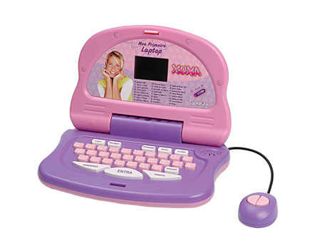Laptop Candide Xuxa com 24 atividades - Jogos, música, gramática e matemática