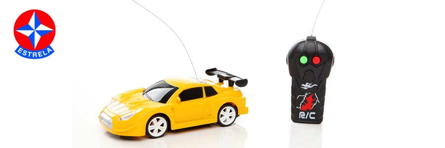 Carro de Controle Remoto Estrela Road Car - Amarelo