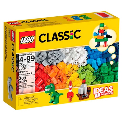 LEGO Classic 303 Peças Suplemento Criativo brinquedo brinquedos brincadeira