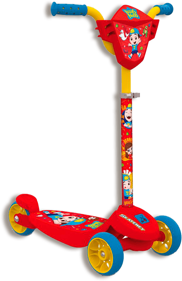 Patinete Skatenet Bandeirante Luccas Neto Vermelho