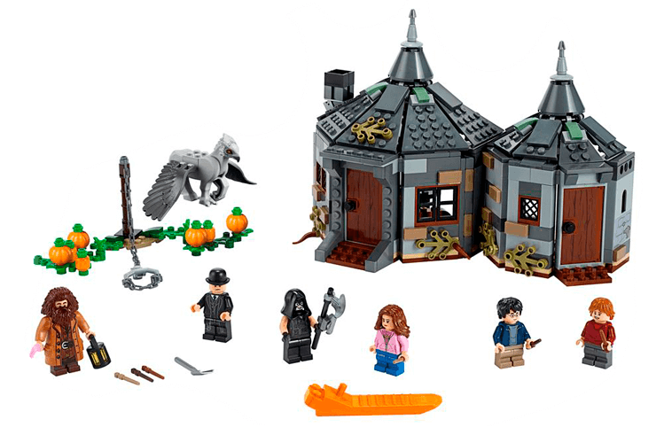 Para crianças a partir de 7 anos LEGO Harry Potter Cabana Hagrid 496 peças