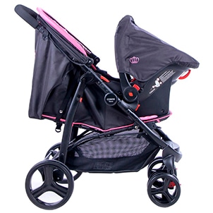 Capota com teto solar Carrinho Bebê Cosco Travel System Nexus KDD 6798 Apoio Pés