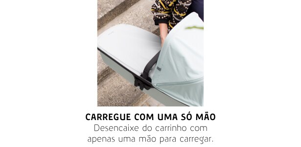 Carregue com uma só mão Carregue com uma só mão