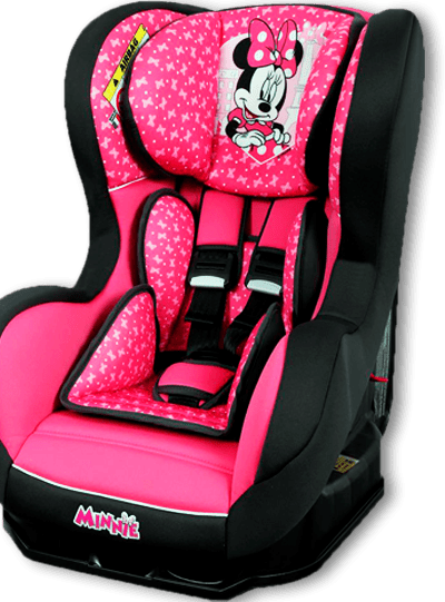 Estrutura moderna e lavável Cadeira Automóvel Team Tex Disney Primo Minnie Material Polipropileno