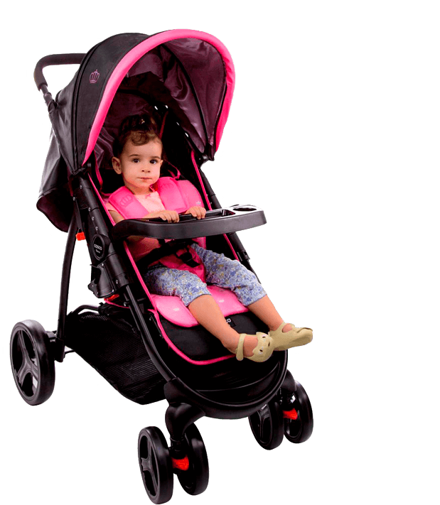 Carrinho de Bebê Cosco Nexus Carrinho Bebê Cosco Nexus - Até 15 kg - Rosa