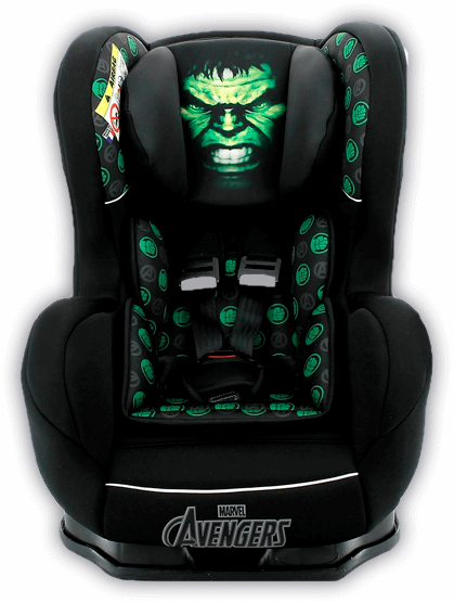 Cadeira Para Automóvel Team Tex Marvel Hulk Cadeira Automóvel Team Tex Marvel Hulk - 0 a 25kg - Preta