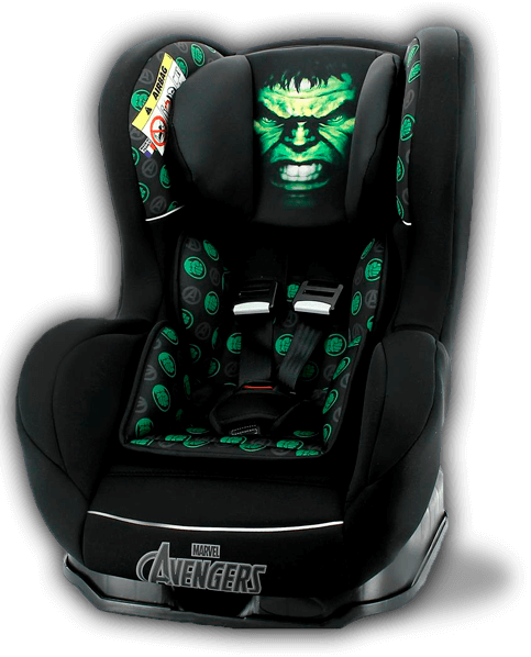 Suporta até 25kg Cadeira Automóvel Team Tex Marvel Hulk Material Polipropileno