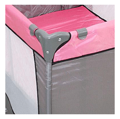 Berço Compacto Baby Style 116810C Rosa Travas de Segurança Berço Compacto Baby Style 116810C Rosa