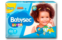 Fralda Babysec UltraSec Galinha Pintadinha XXG 30 unidades