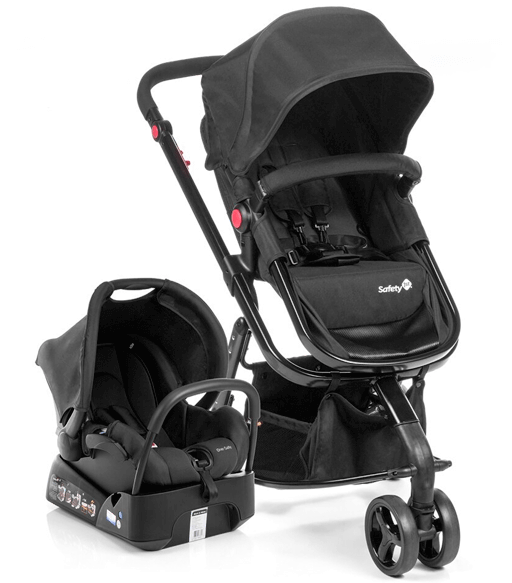 Carrinho Passeio Safety 1st Travel System Mobi Full Preto 