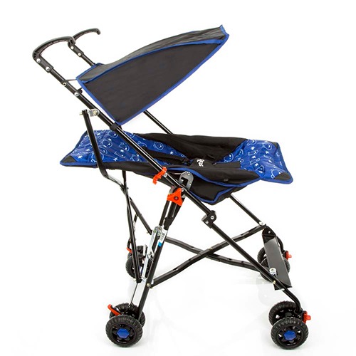 Carrinho de Bebê Umbrella Línea Azul conforto segurança comodidade reclinável capota recolhível rodas duplas