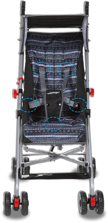 Capota retrátil Carrinho Bebê Voyage Umbrella Slim Preto