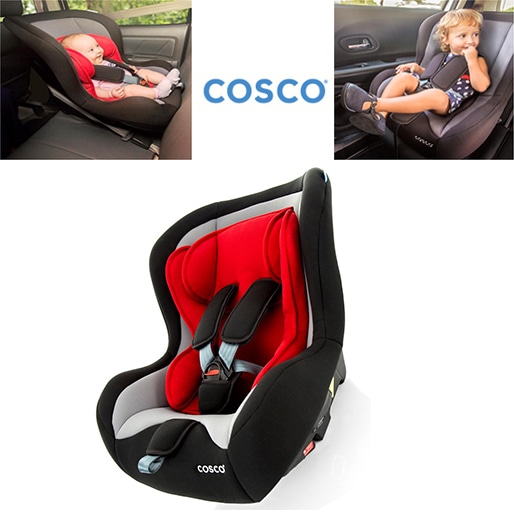 Cadeira Automóvel  Cosco instalação frente costas