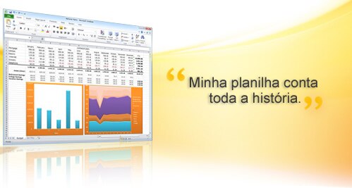 Microsoft® Excel® 2010 - exemplo de tela