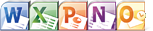 Word, Excel, PowerPoint, OneNote, Outlook