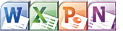 Word, Excel, PowerPoint, OneNote