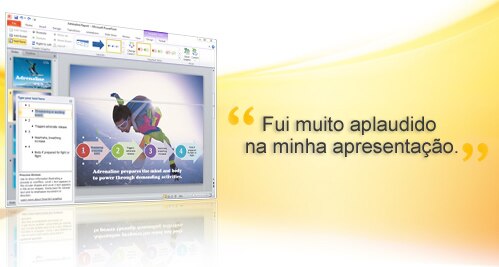 Microsoft® Powerpoint® 2010 - exemplo de tela