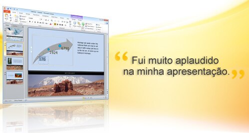 Microsoft® Powerpoint® 2010 - exemplo de tela