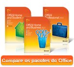 Compare os Pacotes Office