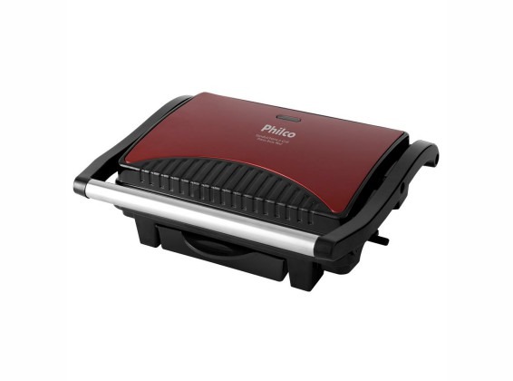 Sanduicheira e Grill Philco Press Inox Red 