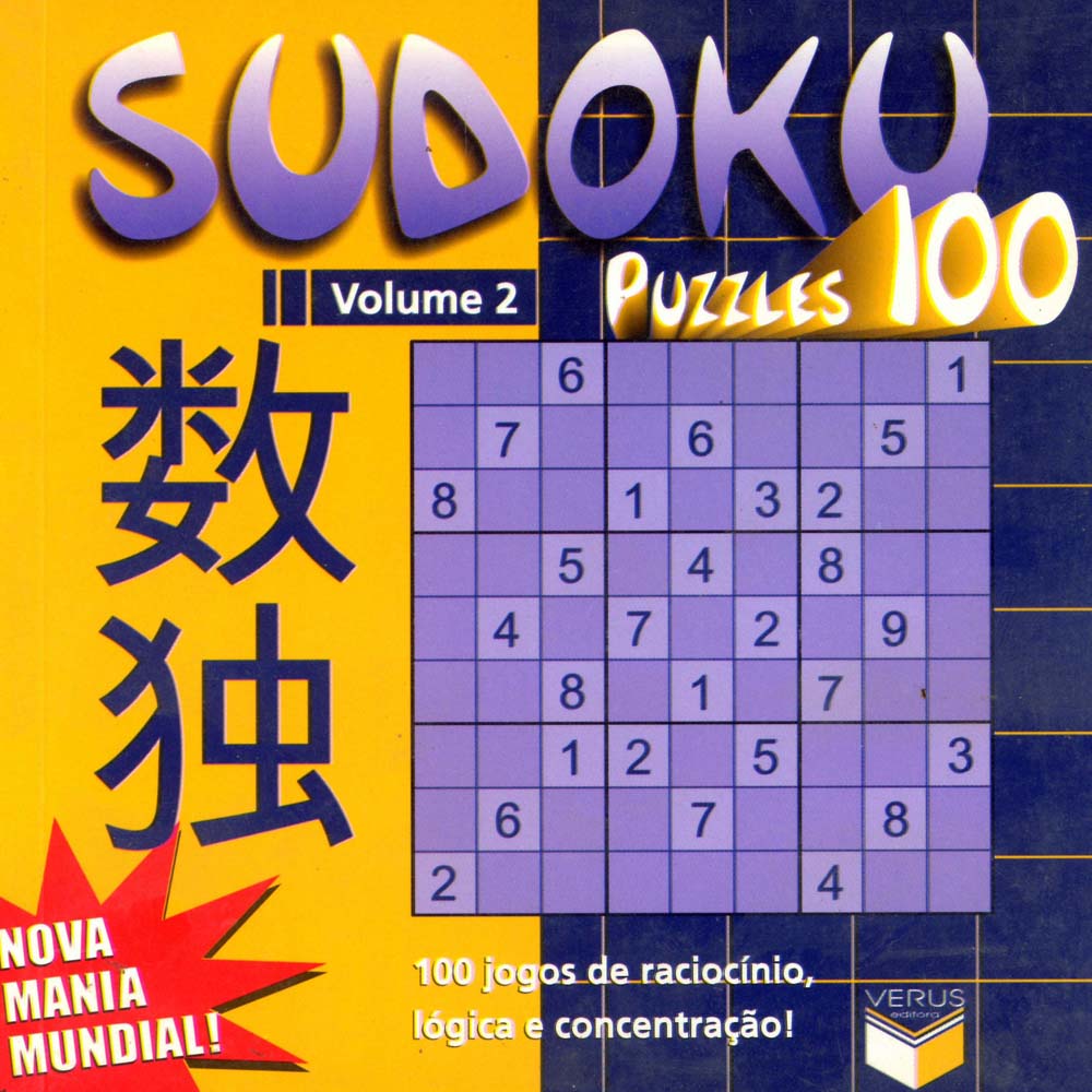Livro - Sudoku Puzzles 100: 100 Jogos de Raciocínio 