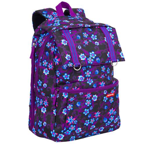 Mochila Sestini Colors 16T02 com 2 Compartimentos Grande - Floral Menor preço em Mochila Sestini Colors 16T02 com 2 Compartimentos Grande - Floral