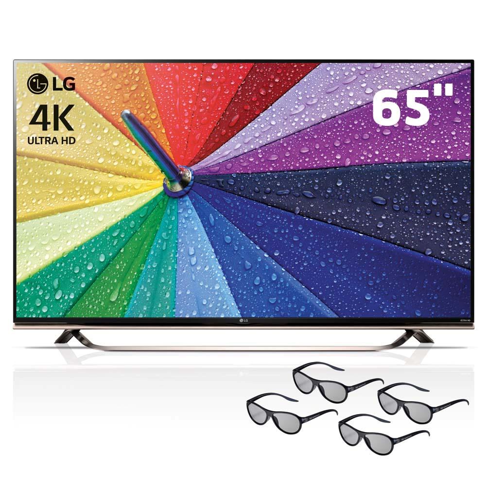 Smart TV 3D LED 65" Ultra HD 4K LG 65UF8500 com Sistema webOS, Wi-Fi