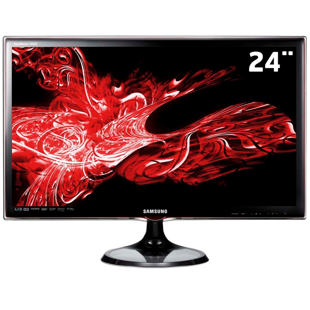 24 Zoll Samsung Tv Monitor Mit Triple Tuner TV Monitor 24" LED Samsung SyncMaster T24A550 Full HD c/ Entradas HDMI